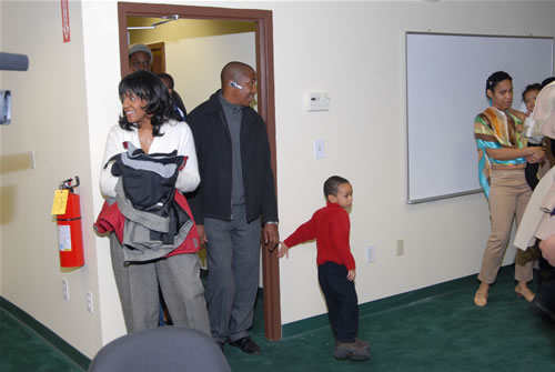 Guests entering Production Room, TAG TEAM Marketing Atlanta Facility Grand Opening