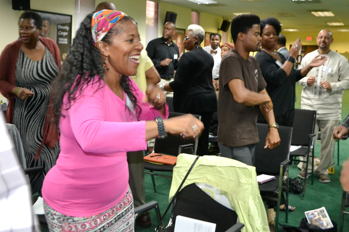 Guests dancing at beginning of convention, 2015 TAG TEAM Marketing Convention in Atlanta, GA
